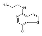 1,2-Ethanediamine, N1-(7-chlorothieno[3,2-c]pyridin-4-yl) Structure