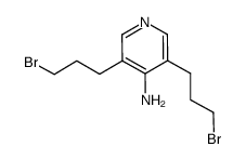 3,5-bis(3-bromopropyl)pyridin-4-amine Structure