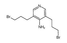 3,5-bis(3-bromopropyl)pyridin-4-amine结构式