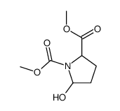 dimethyl 5-hydroxypyrrolidine-1,2-dicarboxylate Structure