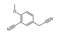 5-(cyanomethyl)-2-methoxybenzonitrile结构式