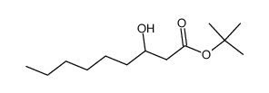 3-hydroxy-nonanoic acid tert-butyl ester结构式