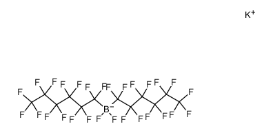 potassium bis(perfluorohexyl)difluoroborate Structure