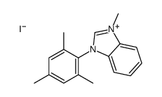 1-methyl-3-(2,4,6-trimethylphenyl)benzimidazol-1-ium,iodide结构式