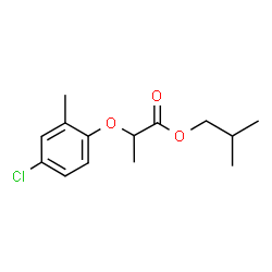 isobutyl 2-(4-chloro-2-methylphenoxy)propionate structure
