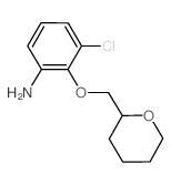 3-Chloro-2-(tetrahydro-2H-pyran-2-ylmethoxy)-phenylamine Structure