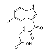 2-[[2-(5-chloro-1H-indol-3-yl)-2-oxoacetyl]amino]acetic acid Structure