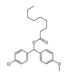 (4-chlorophenyl)(4-methoxyphenyl)methyl nonanoate结构式