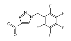 1H-Pyrazole, 4-nitro-1-[(2,3,4,5,6-pentafluorophenyl)methyl] structure