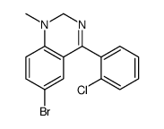 6-bromo-4-(2-chlorophenyl)-1-methyl-2H-quinazoline结构式