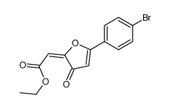 ethyl (2E)-2-[5-(4-bromophenyl)-3-oxofuran-2-ylidene]acetate Structure