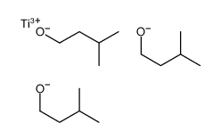 titanium tris(3-methylbutan-1-olate) Structure