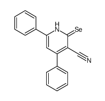 4,6-diphenyl-3-cyano-2<1H>pyridineselenone Structure
