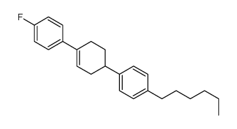 1-fluoro-4-[4-(4-hexylphenyl)cyclohexen-1-yl]benzene结构式