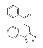 1-phenyl-3-(5-phenyl-pyrazol-1-yl)-propan-1-one结构式