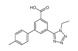 5-(1-ethyl-1H-tetrazol-5-yl)-4′-methyl-biphenyl-3-carboxylic acid结构式