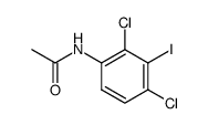 N-(2,4-dichloro-3-iodophenyl) acetamide结构式