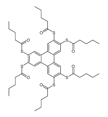 2,3,6,7,10,11-Hexakis-(pentanoylthio)-triphenylene Structure