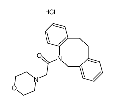 1-(11,12-Dihydro-6H-dibenzo[b,f]azocin-5-yl)-2-morpholin-4-yl-ethanone; hydrochloride Structure