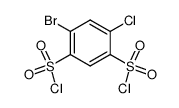 4-Brom-6-chlor-benzol-1,3-disulfonsaeure-dichlorid Structure