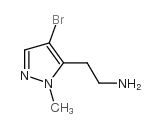 2-(4-溴-1-甲基-1H-吡唑-5-基)乙胺结构式