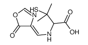 3-Mercapto-N-[(5-oxo-4,5-dihydrooxazol-4-ylidene)methyl]valine Structure
