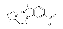 5-nitro-N-(1,3-oxazol-2-ylmethyl)-1H-indazol-3-amine结构式