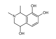 4,7,8-Isoquinolinetriol, 1,2,3,4-tetrahydro-1,2-dimethyl- (9CI)结构式