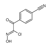 Benzeneethanimidoyl chloride, 4-cyano-N-hydroxy-alpha-oxo- (9CI)结构式