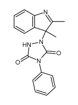 1-(2,3-dimethyl-3H-indol-3-yl)-4-phenylurazole结构式