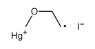 iodo(2-methoxyethyl)mercury Structure