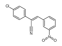 (Z)-2-(4-chlorophenyl)-3-(3-nitrophenyl)prop-2-enenitrile Structure