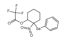 2-nitro-2-phenylseleno-cyclohexyl-trifluoroacetate Structure