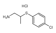 2-(4-chlorophenylthio)propanamine hydrochloride结构式
