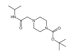 tert-butyl 4-(2-(isopropylamino)-2-oxoethyl)piperazine-1-carboxylate结构式