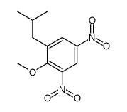 2-methoxy-1-(2-methylpropyl)-3,5-dinitrobenzene结构式