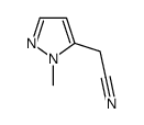 (1-Methyl-1H-pyrazol-5-yl)acetonitrile结构式