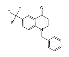 1-benzyl-6-(trifluoromethyl)quinolin-4(1H)-one结构式