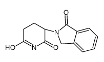 (3S)-3-(3-oxo-1H-isoindol-2-yl)piperidine-2,6-dione结构式