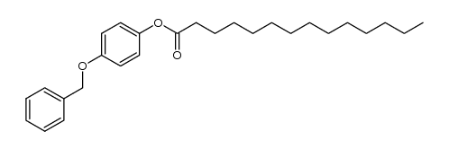 4-(benzyloxy)phenyl tetradecanoate结构式