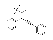 (Z)-(4-fluoro-5,5-dimethylhex-3-en-1-yne-1,3-diyl)dibenzene Structure