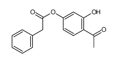 (4-acetyl-3-hydroxyphenyl) 2-phenylacetate Structure