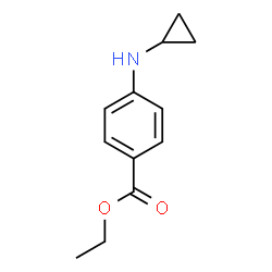 Benzoic acid, 4-(cyclopropylamino)-, ethyl ester (9CI) Structure