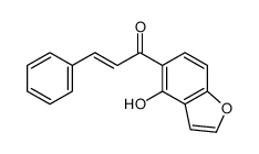 1-(4-hydroxy-1-benzofuran-5-yl)-3-phenylprop-2-en-1-one结构式