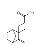 3-[(1R,3R,4S)-3-methyl-2-methylidene-3-bicyclo[2.2.1]heptanyl]propanoic acid结构式