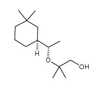 2-((S)-1-((S)-3,3-dimethylcyclohexyl)ethoxy)-2-methylpropan-1-ol结构式