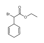 ethyl 2-bromo-2-(cyclohexa-2,5-dienyl)acetate结构式