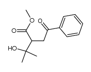 methyl 2-(1-hydroxy-1-methylethyl)-4-oxo-4-phenylbutanoate结构式