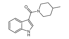 (1H-indol-3-yl)(4-methylpiperidin-1-yl)methanone结构式
