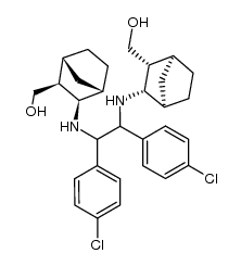 α,α'-Bis[3-(hydroxymethyl)norbornyl-2-amino]-4,4'-dichlorbibenzyl结构式